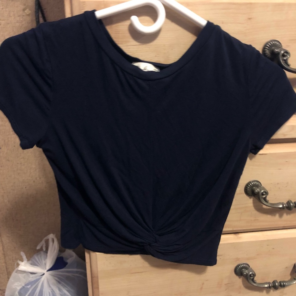 Small Blue Crop Top